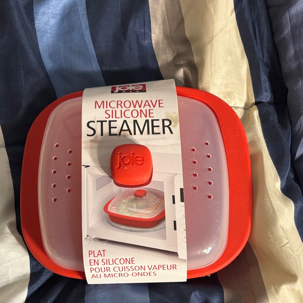 Joie Red Silicone Microwave Steamer